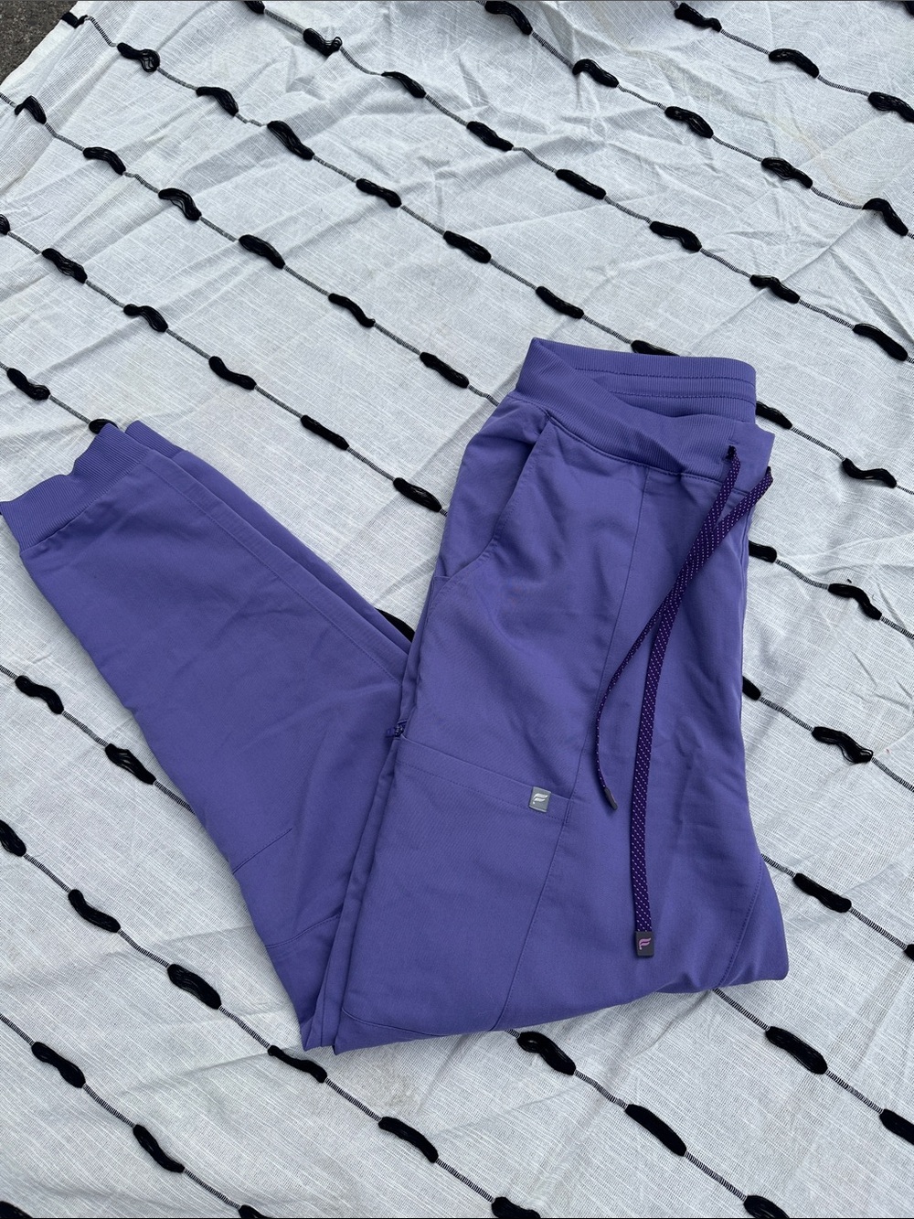 Fabletics womens Purple scrub Joggers
